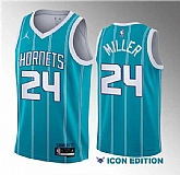 Men's Charlotte Hornets #24 Brandon Miller Teal 2023 Draft Icon Edition Stitched Basketball Jersey,baseball caps,new era cap wholesale,wholesale hats